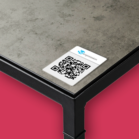 Impression de sticker QR code rapide avec format sur mesure
