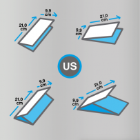 dépliant US, dépliant DIN US, dépliant 21x10, imprimer dépliant allongé