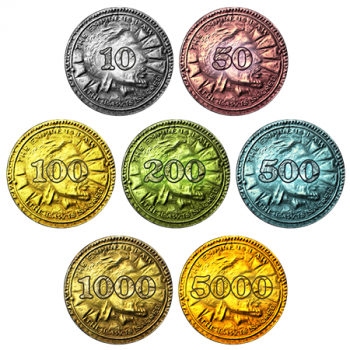 Jetons personnalisés de jeu de société