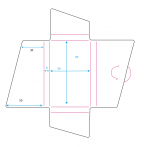 Fourreau pour carte de visite ou de crédit épaisseur 8mm