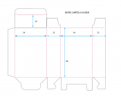 Boîte pour cartes à jouer format standard