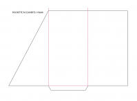 Porte couvert petit format triangle