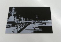 Création et impression d'une carte de visite encre blanche sur papier noir