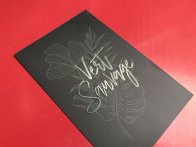 Impression discount avec vernis sélectif gonflant et pelliculage mat