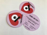 Impression et découpe ronde sur papier épais mat