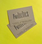 Impression noire + encre blanche sur papier marron