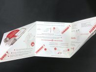 Dépliant avec pliage origami sur mesure