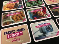 Jeu de cartes pelliculé brillant pour notre client Daddy