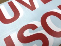 lettrage 2 couleurs, lettres adhésives 2 couleurs