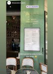 Lettrage doré pour le bar Les Causeurs