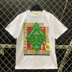 4 colour screen printing on a white T-shirt