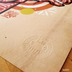 Gaufrage à la pince à sec manuelle par Kekli