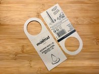 Collerette pour gourde sur papier type Kraft + prépli horizontal en petite quantité