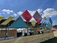 Décor de bar pour le festival welovegreen