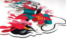 Impression et découpe à la forme sur Plexiglass
