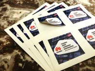 sticker express vinyle résistant présenté en planche