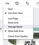 Then you need to manage the bleed of your file.