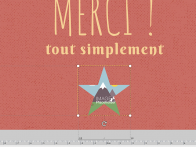 Utilisez l'outil Image Placeholder pour créer des images dans des aplats. Ici on place une étoile.