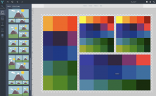Glissez ensuite vos images depuis votre bibliothèque d'image : elles s'intègrent parfaitement à votre maquette.
