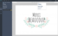 Utilisez les outils de mise en forme présents en haut de plan de travail.