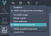 Pensez à activer la zone de sécurité
