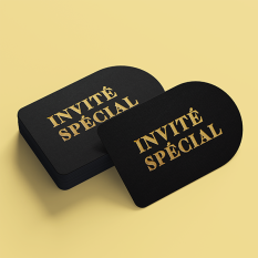 invitation avec dorure