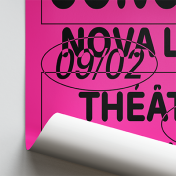 impression papier rose fluo