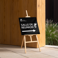 panneau rigide carré, panneau chevalet, panneau avec chevalet