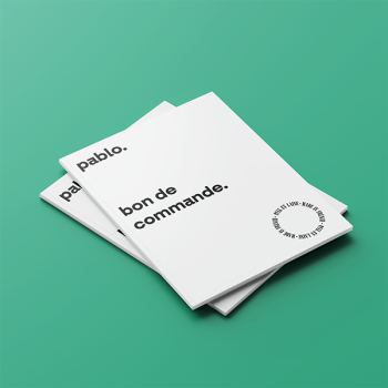 carnet de commande, imprimer bon de commande