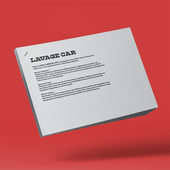 document agrafé en coin