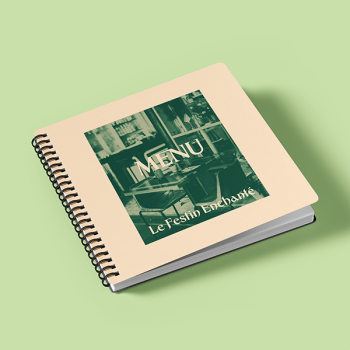 Menu brochure, menu reliure, menu avec reliure, carte menu agrafe