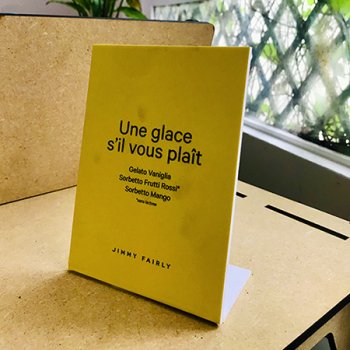 impression présentoir magasin de table, imprimer présentoir boutique